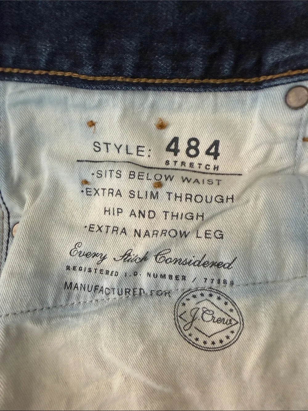 J. Crew slim straight